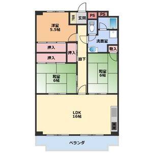 3LDK 間取り図