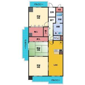 3LDK 間取り図