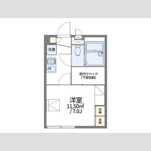 1K 間取り図