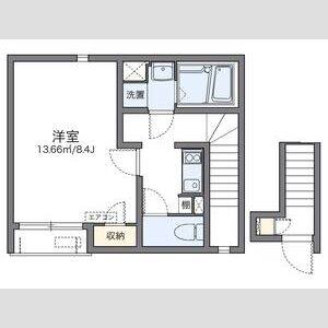 1K 間取り図