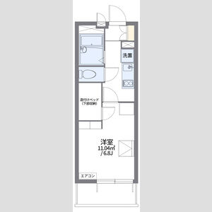 1K 間取り図