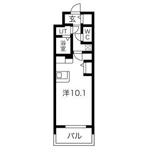 ワンルーム 間取り図