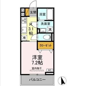 1K 間取り図