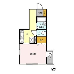 1K 間取り図