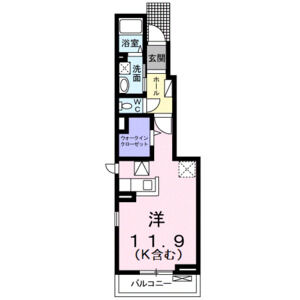 ワンルーム 間取り図