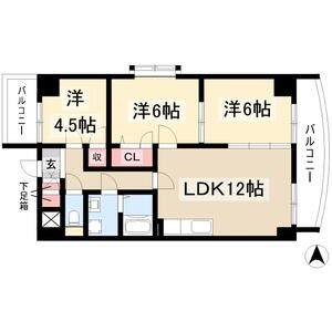 3LDK 間取り図