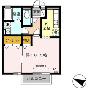 1K 間取り図