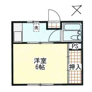 1K 間取り図