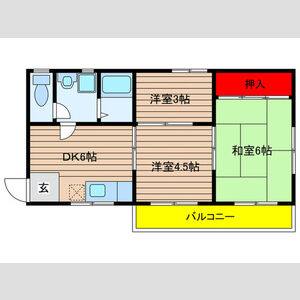 3DK 間取り図
