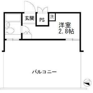 ワンルーム 間取り図