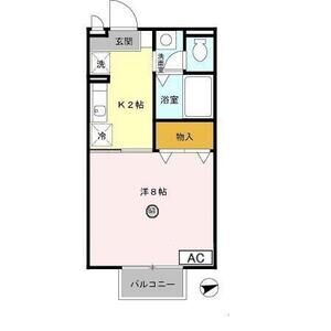 1K 間取り図