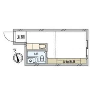 ワンルーム 間取り図