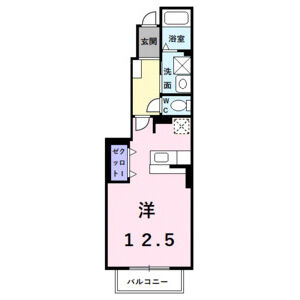 ワンルーム 間取り図