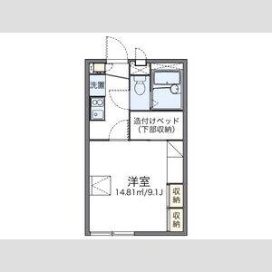 1K 間取り図