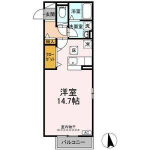 ワンルーム 間取り図