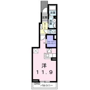 ワンルーム 間取り図
