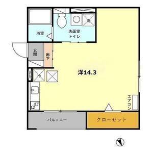 ワンルーム 間取り図