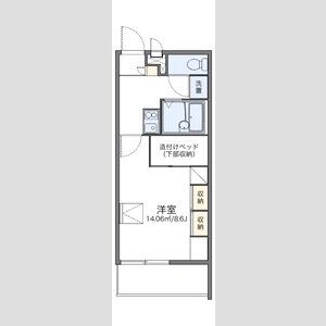 1K 間取り図