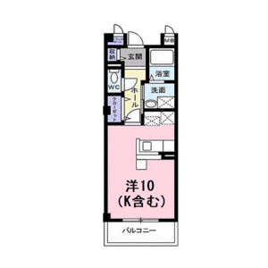 ワンルーム 間取り図