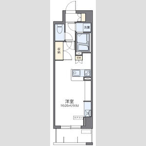 ワンルーム 間取り図