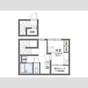 1K 間取り図