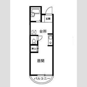 1K 間取り図