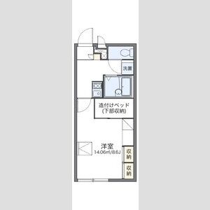 1K 間取り図