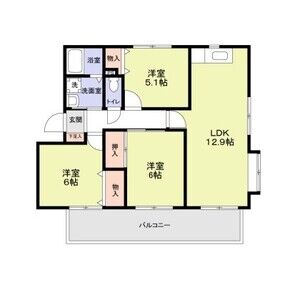 3LDK 間取り図