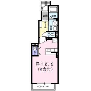 ワンルーム 間取り図
