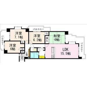 4LDK 間取り図