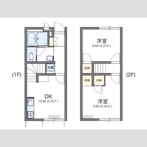 2DK 間取り図