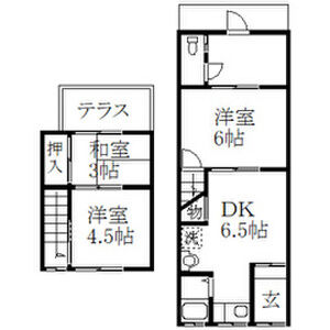 3DK 間取り図
