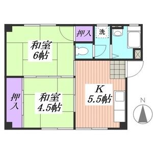 2K 間取り図