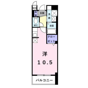 ワンルーム 間取り図
