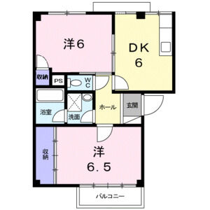 2DK 間取り図