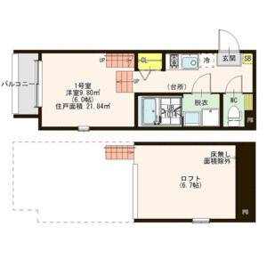 ワンルーム 間取り図