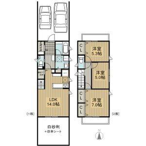 3LDK 間取り図