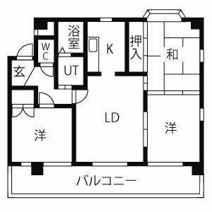 3LDK 間取り図