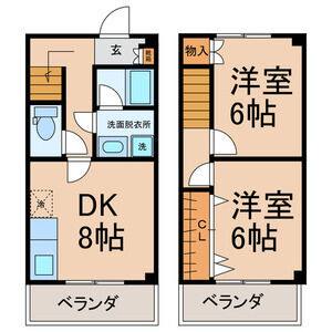 2DK 間取り図