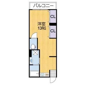 ワンルーム 間取り図