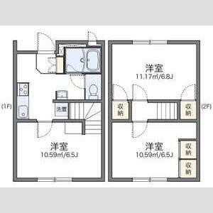 2DK 間取り図