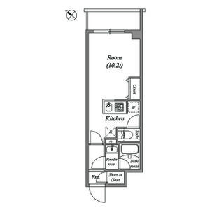 ワンルーム 間取り図