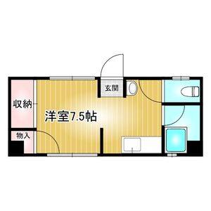 ワンルーム 間取り図