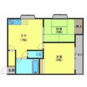 2DK 間取り図