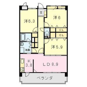 3LDK 間取り図