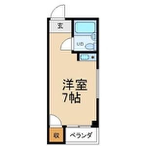 ワンルーム 間取り図