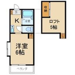 1K 間取り図
