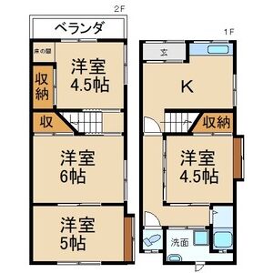 4K 間取り図