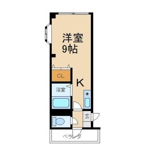 ワンルーム 間取り図