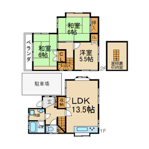 3LDK 間取り図
